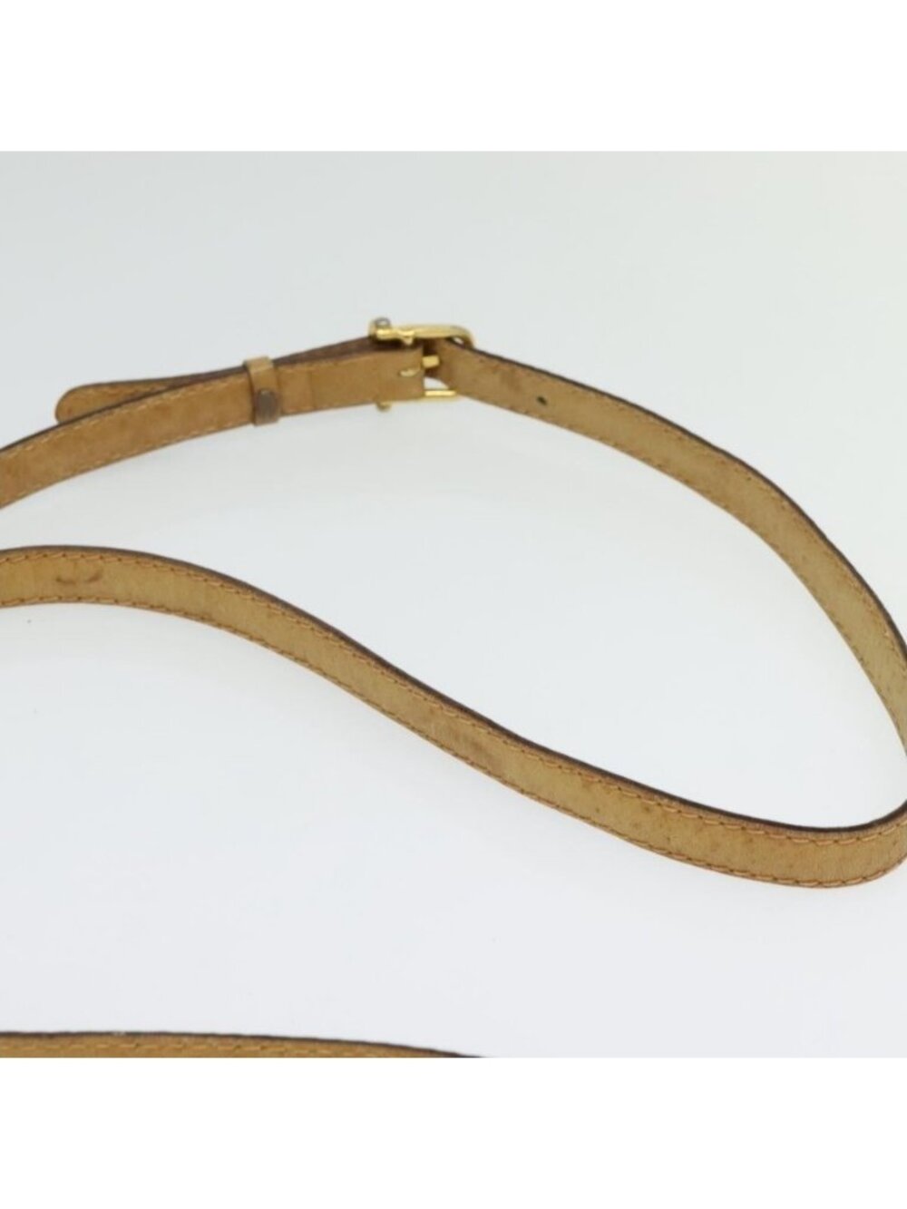 Authentic CELINE Macadam Canvas Shoulder Bag PVC Beige Gold - Picture 15 of 16